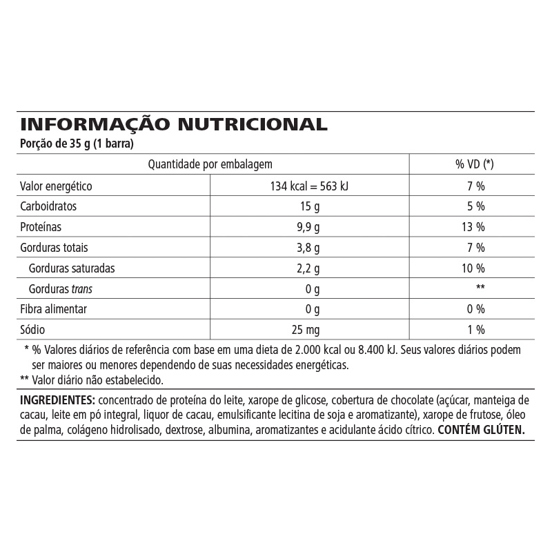 Barras de Proteína Limão Citrus 7 Barras por Caixa - 245g