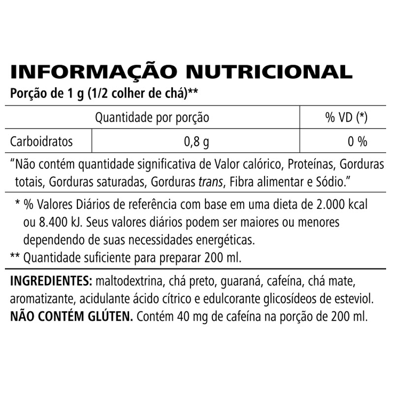 N-R-G em Pó Guaraná Tropical 100 g