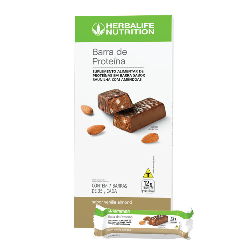 Barras de Proteína Vanilla Almond 7 Barras por Caixa - 245g