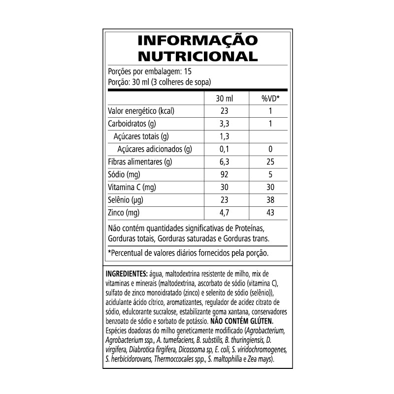 Fiber Concentrate Immune Limão e Mel 450 mL