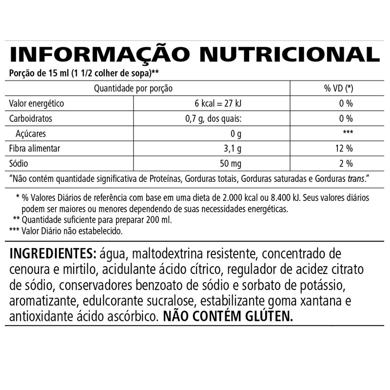 Fiber Concentrate Uva 450 mL